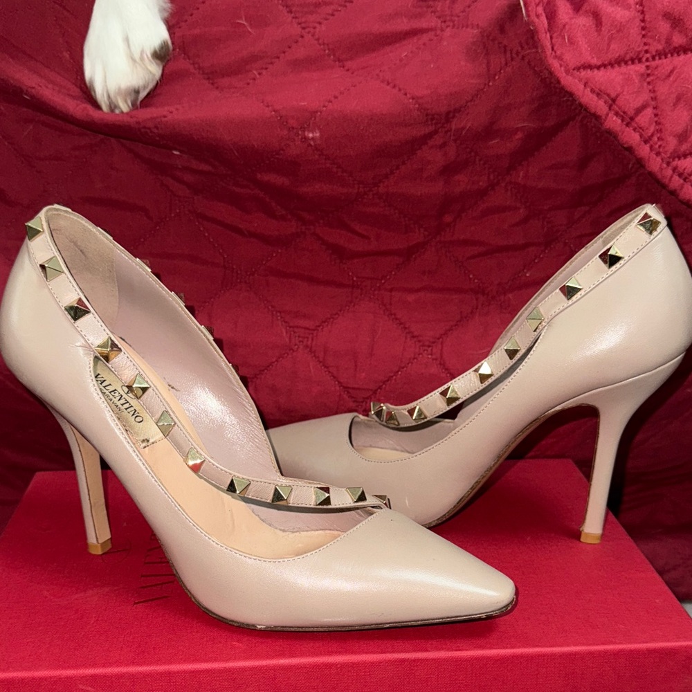 Valentino Women's Blush Studded Heels